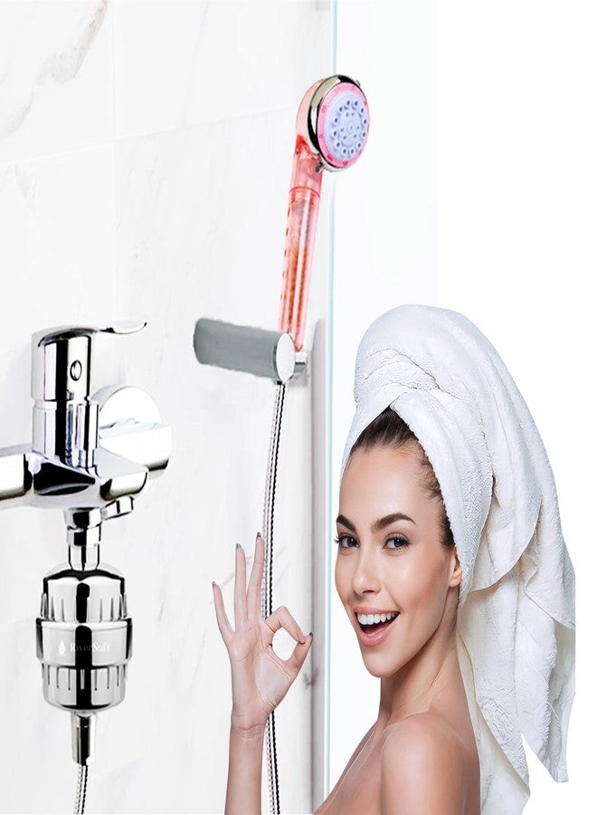 RIVERSOFT SFH-15 combo pack, SF-15 PRO shower and tap filter for hard water and SH-15 Handshower water softener|Hard water filter (ABS, Chrome) - Image 4